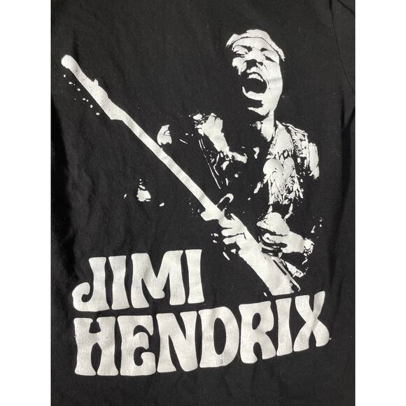 Jimi Hendrix Long Sleeve Shirt Black Graphic Size M - Picture 5 of 6